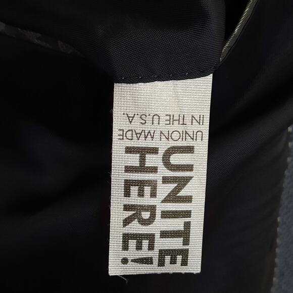 Joseph Abboud 46L Blazer Men Silk Wool Gray USA Nordstrom Union Made 2 Button - Picture 6 of 9